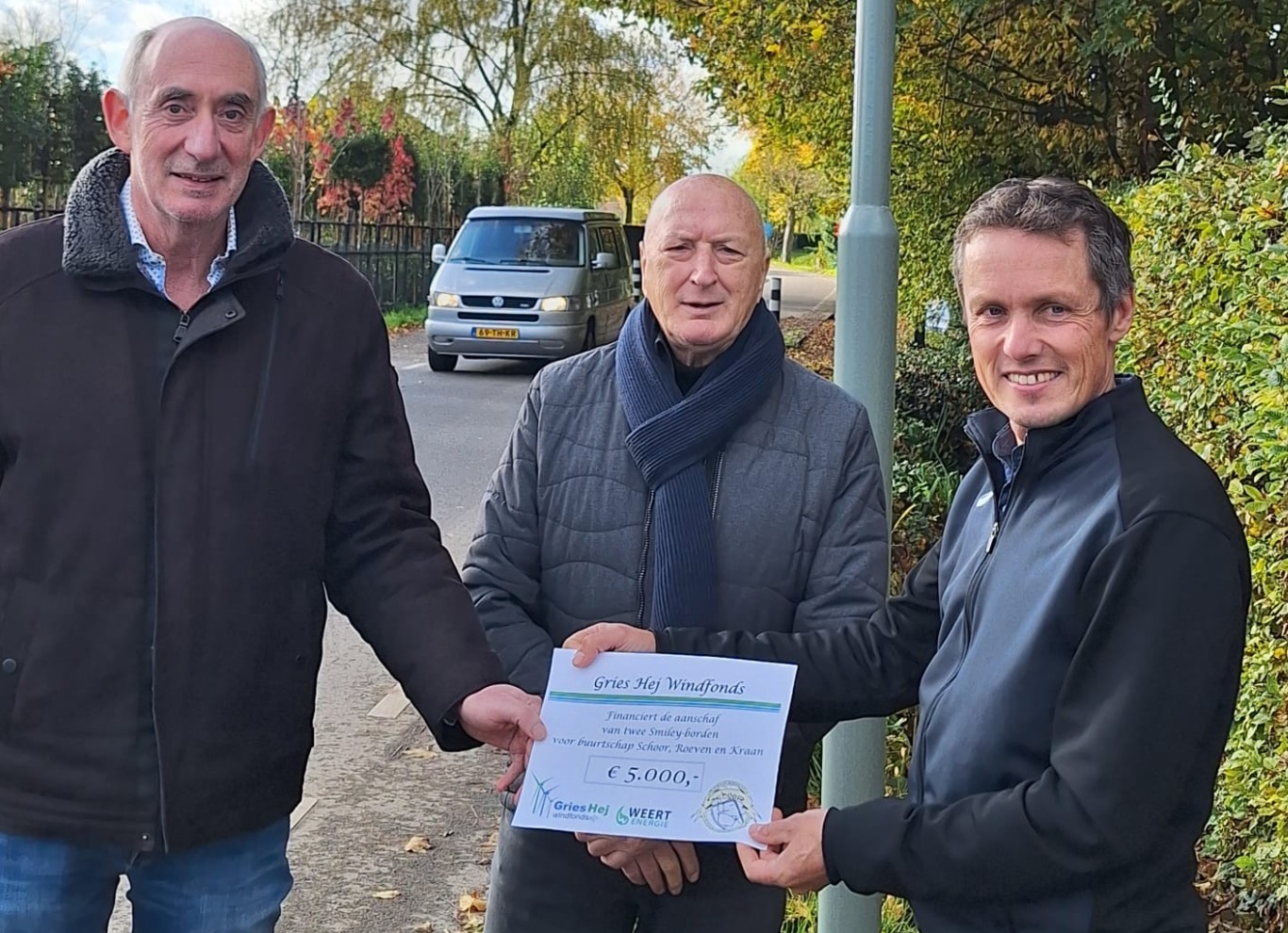 Verkeerssmileys voor Buurtschap Schoor