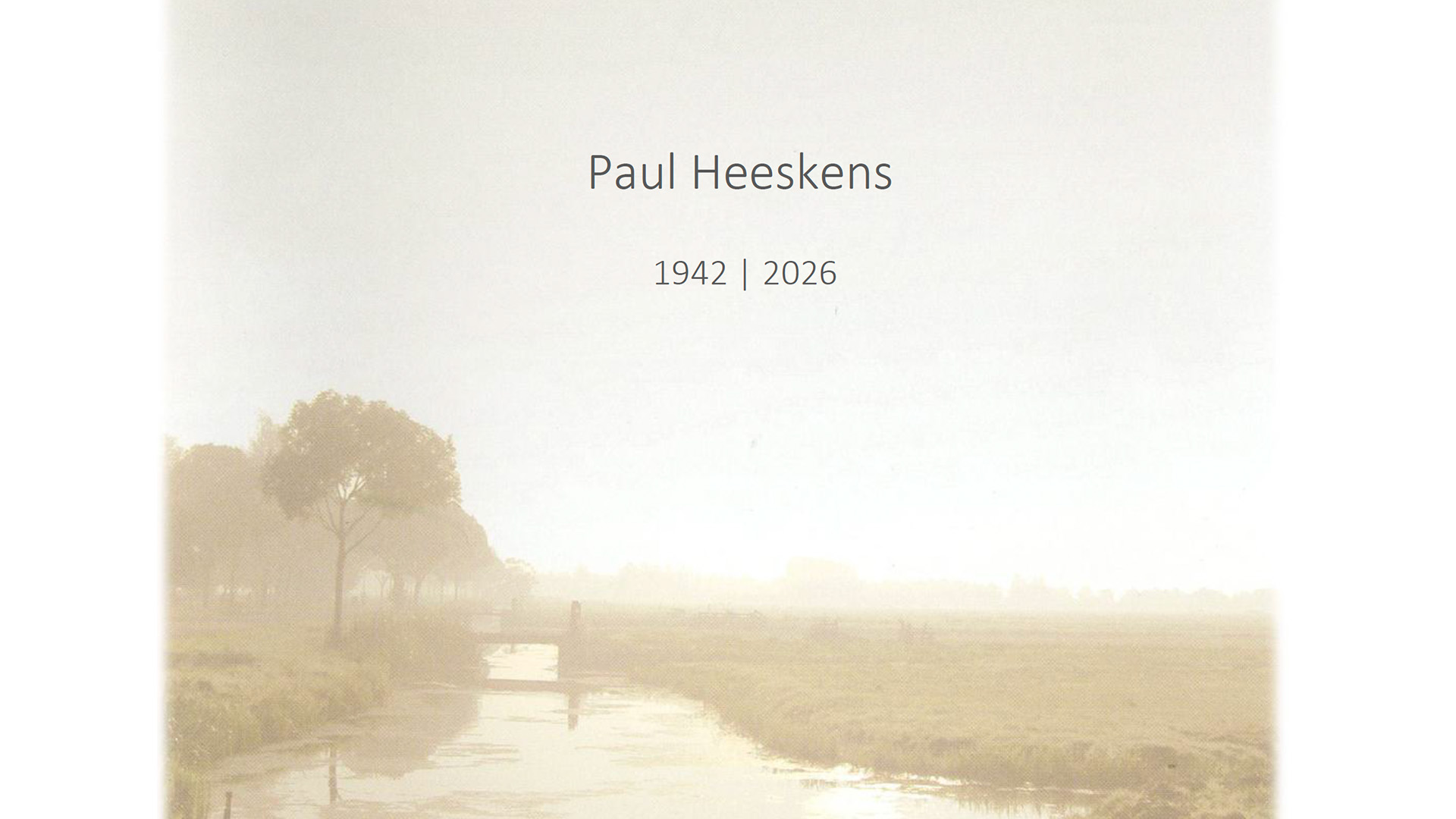 Overlijdensbericht | Paul Heeskens †