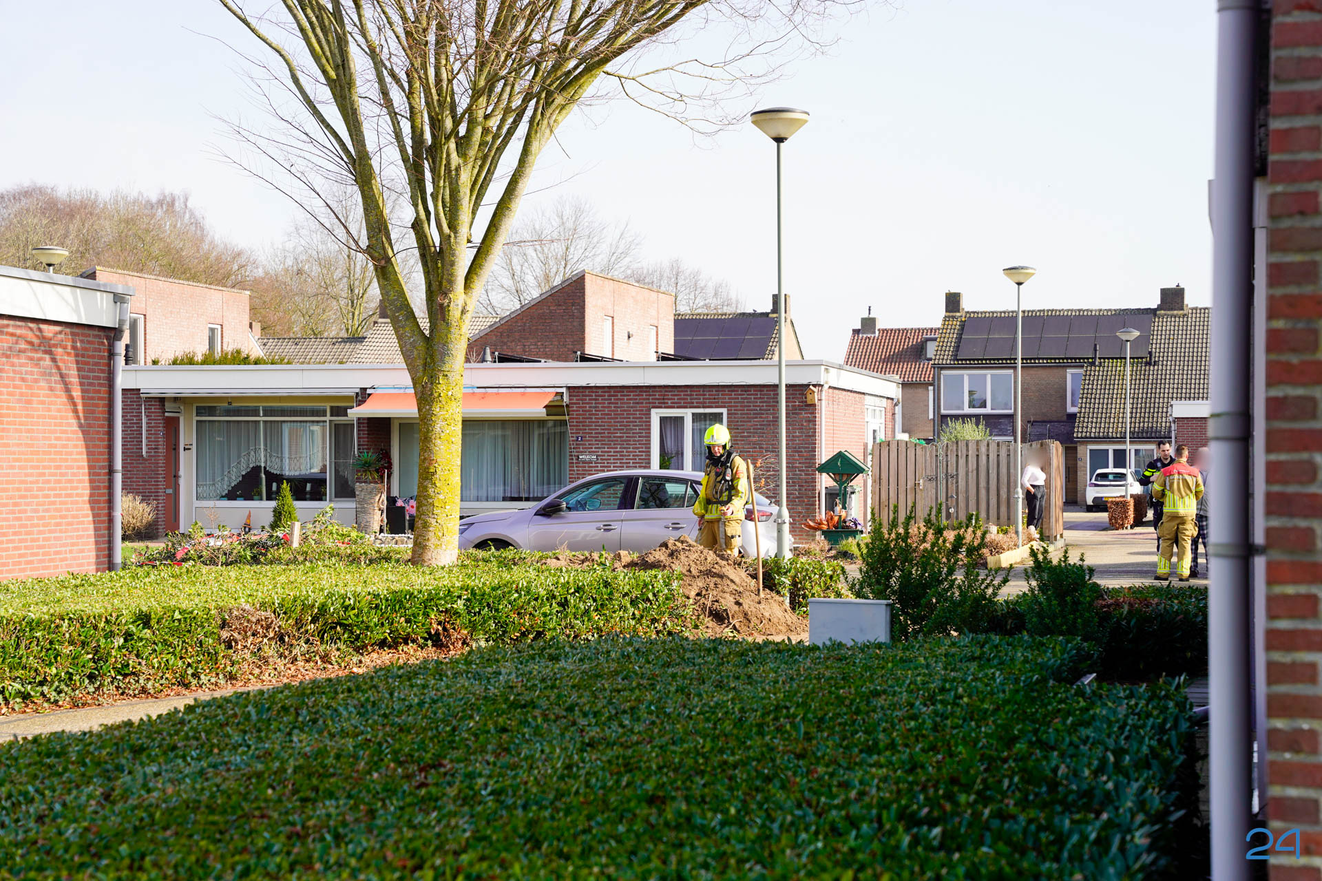 Gaslekkage aan de Windestraat in Ospel