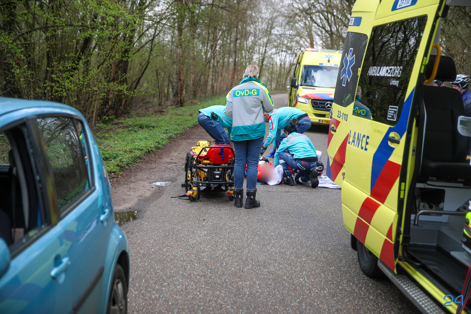 Wielrenner ernstig gewond bij ongeval in Leveroy