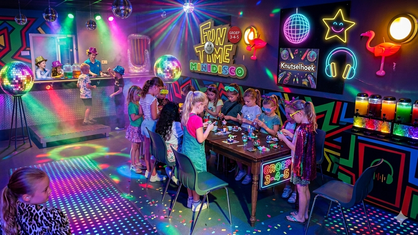 Dansen, Spelen en Snoepen bij de Funtime MiniDisco in Someren