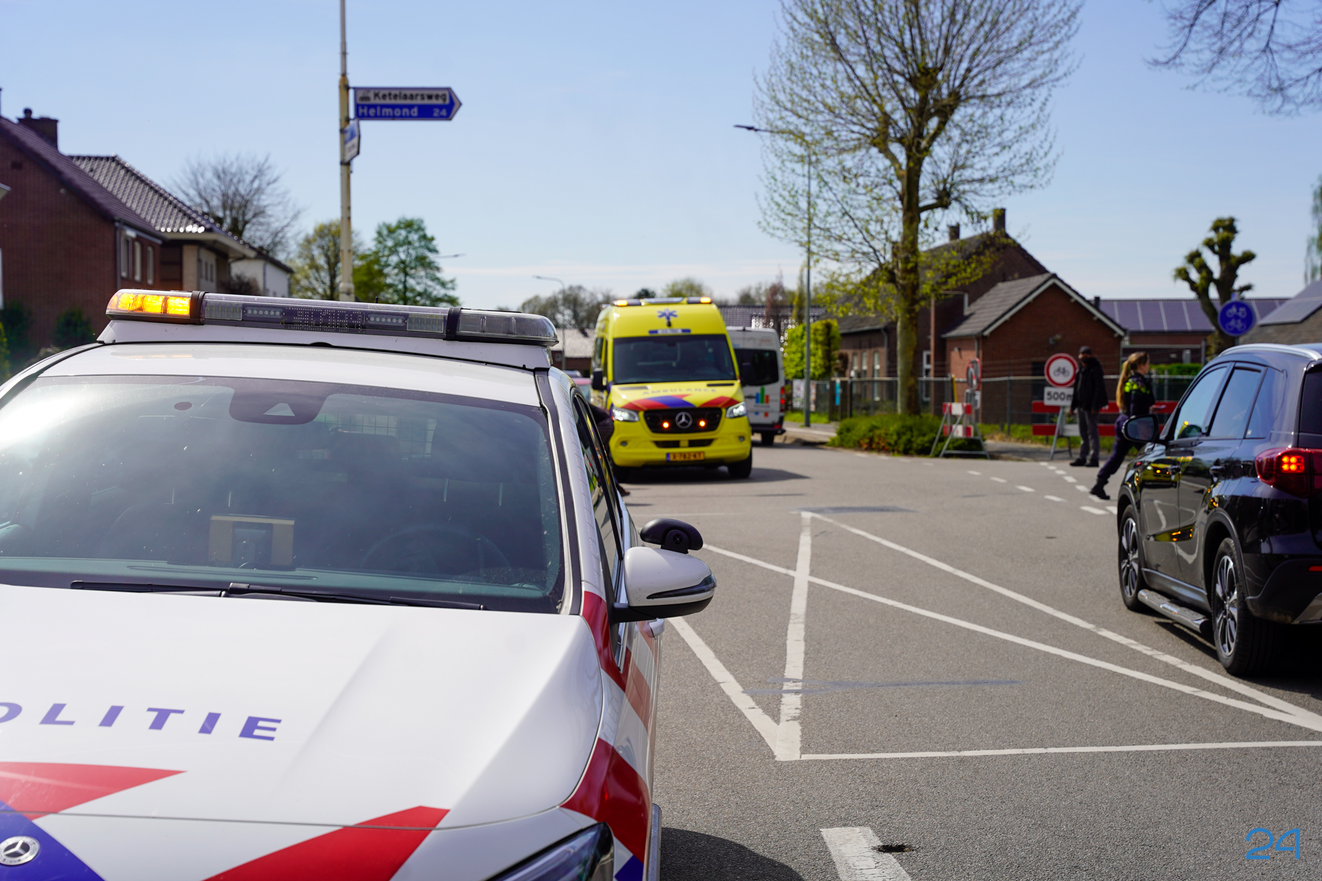 Fietser gewond na val in Ospel