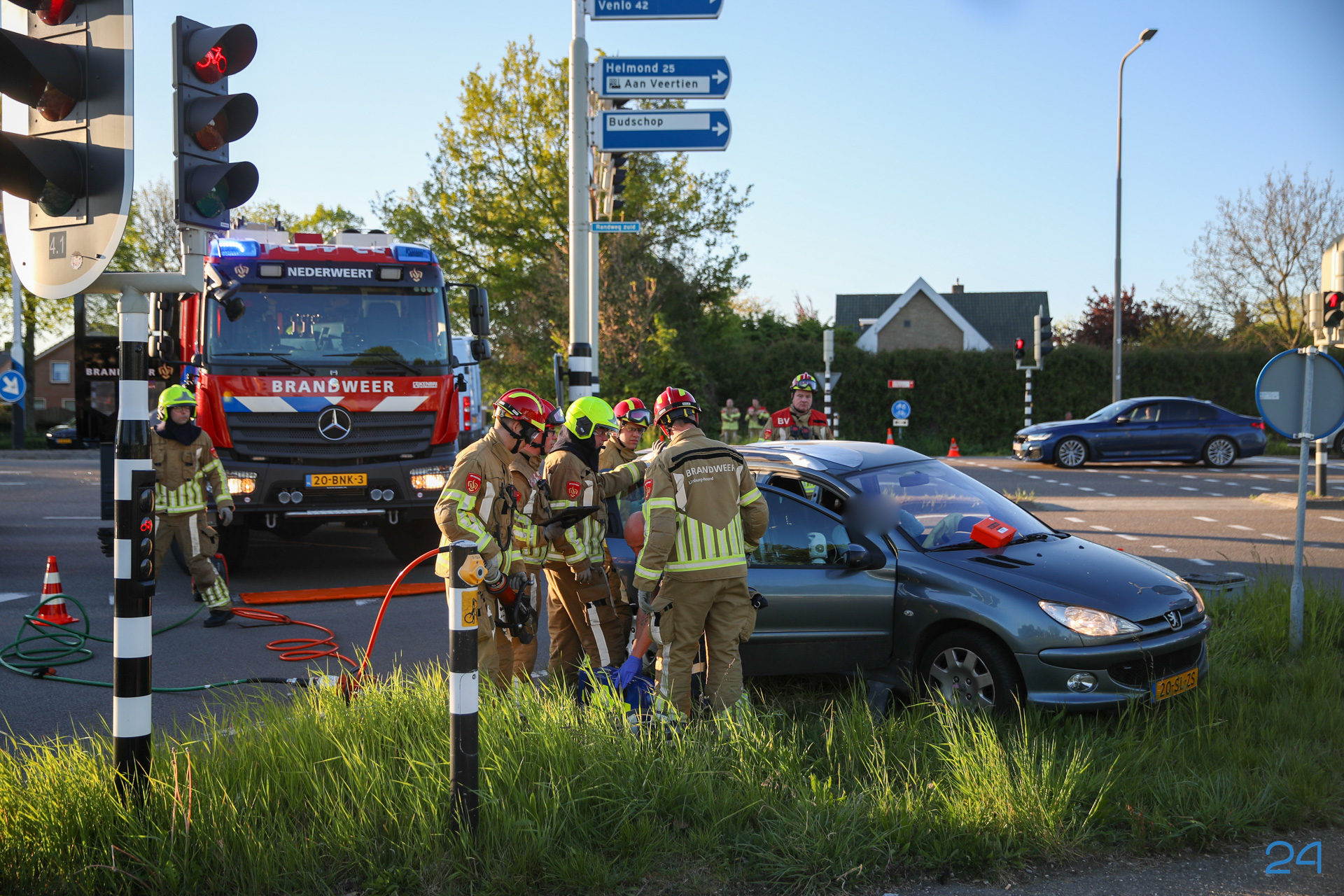 Ernstig ongeval op Randweg Zuid (N275) in Nederweert