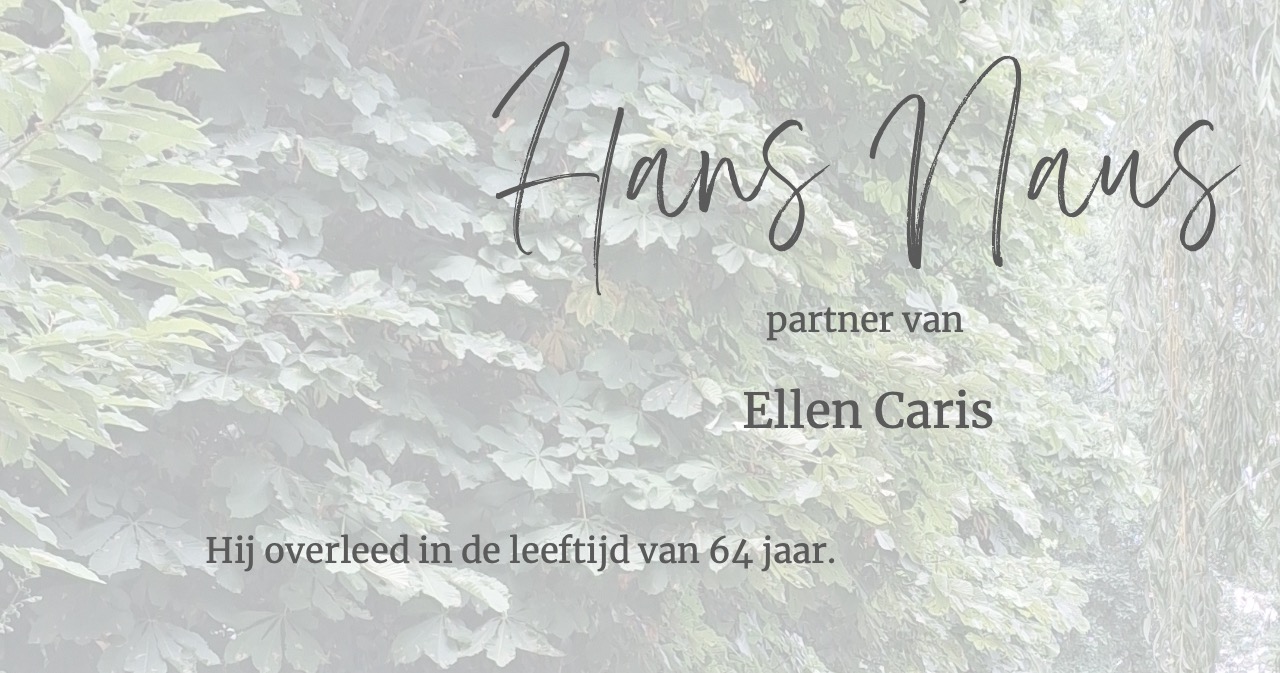 Overlijdensbericht | Hans Naus †