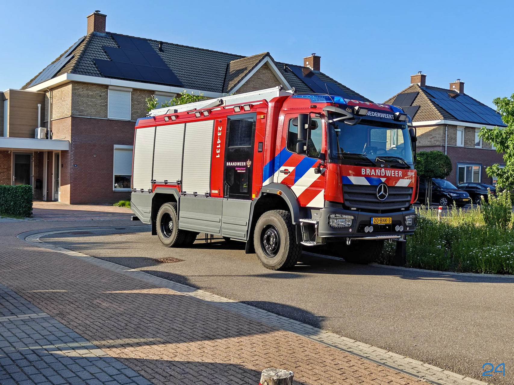 Koolmonoxide melder slaat alarm in woning aan Meester Schakenhof in Ospel