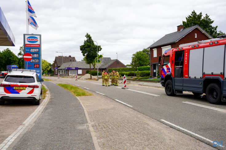 Gaslekkage aan de Klaarstraat in Ospel