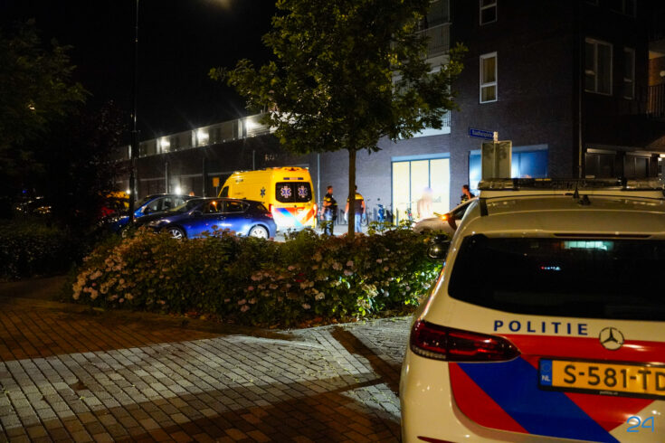 Fietser ten val op de Burgmeester Hobusstraat
