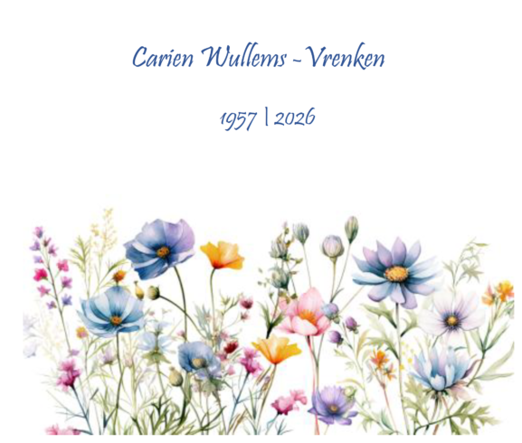 Overlijdensbericht | Carien Wullems – Vrenken †