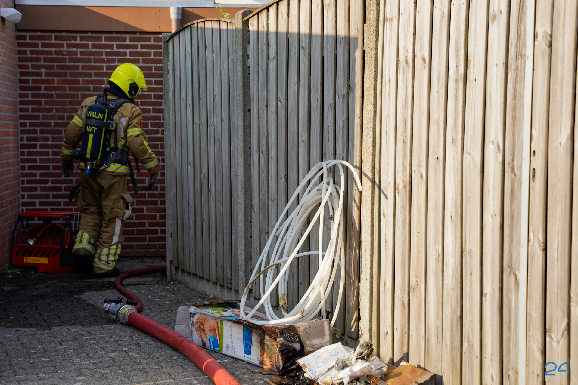Barbecue veroorzaakt brand in tuin