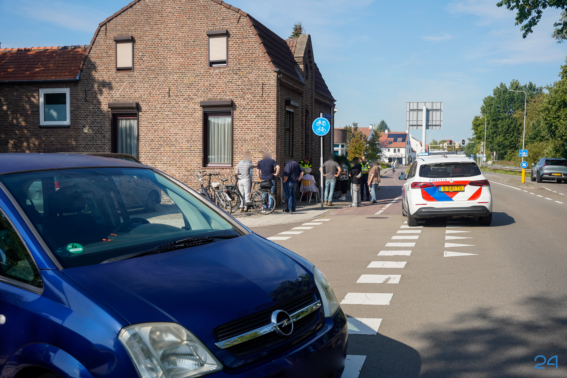 Fietser gewond bij botsing op Aan Vijftien