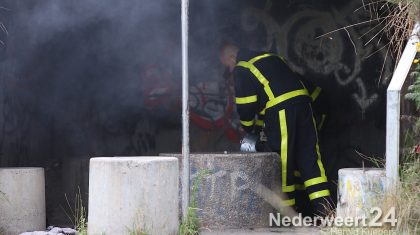Klein buitenbrandje Ringbaan-Zuid Weert bij de skatebaan