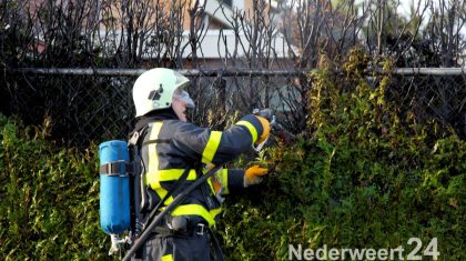 Brandje door vuurwerk Lorentzlaan Weert