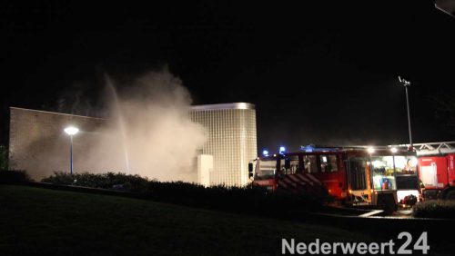 Brand Molenakkerplein in buurtcentrum Weert
