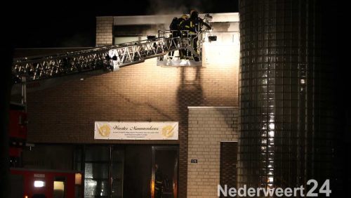 Brand Molenakkerplein in buurtcentrum Weert