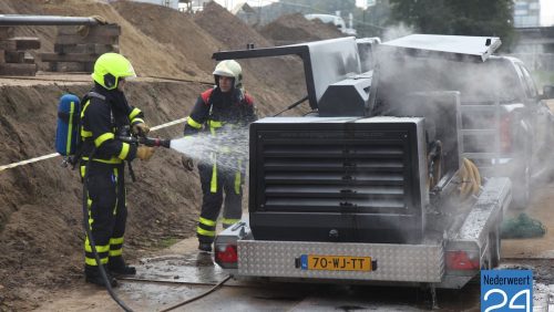 Aggregaat in brand aan Steer in Nederweert