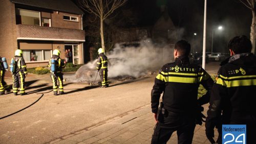 Autobrand Magrietstraat Weert