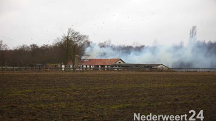 Aan de Roeventerpeelweg in Weert is zojuist een boerderijbrand geconstateerd. De brandweer is met meerdere voertuigen uitgerukt om de uitslaande brand te blussen.