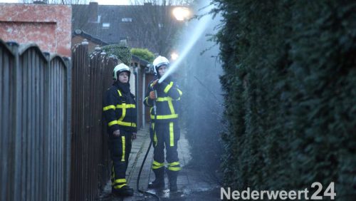 Brand Frederik Hendrikstraat Weert, coniferenhaag