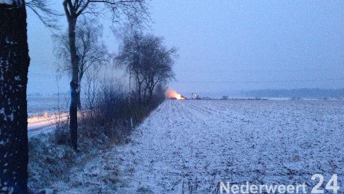 Snoeiafval Brand Laarderheideweg Nederweert
