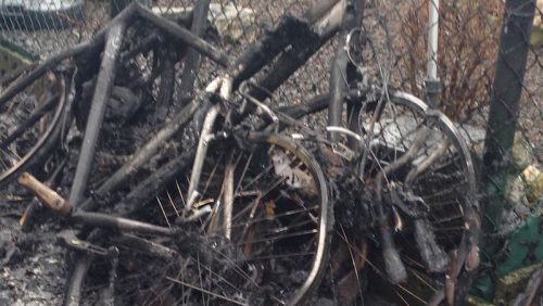Brand fietsenwinkel rijwielhandel Hunsel Janssen