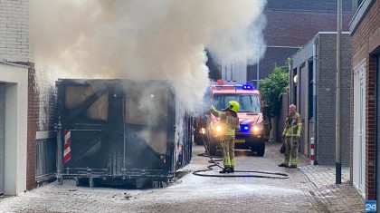 Brand-container-Kromstraat-Weert-2