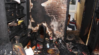 Brand-woning-woonkamer