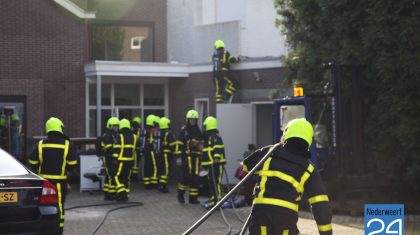 Dinsdagmorgen is er brand geweest in een bijgebouw van de ijzerwaren winkel Gruythuysen in Weert