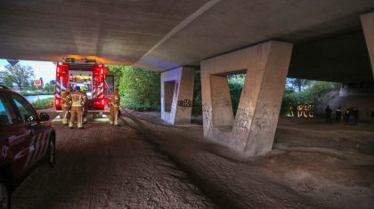 Brandje-onder-viaduct-Scheepsbouwkade-1