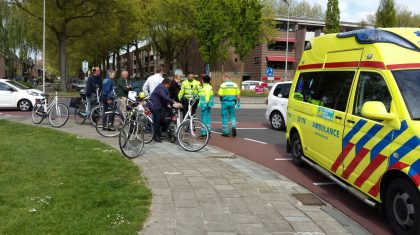 Fietser-gewond-bij-aanrijding