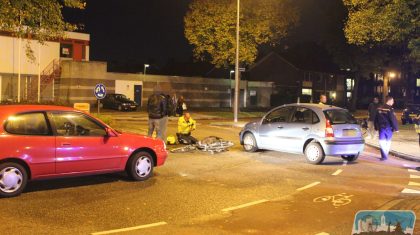 Fietser-gewond-na-aanrijding-rotonde