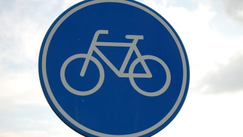 Fietspad-bord