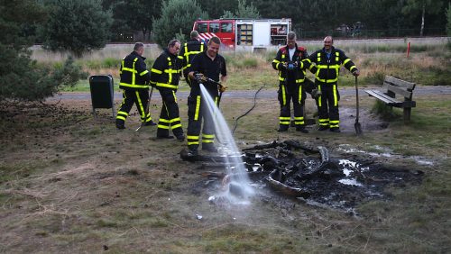 Marshmallow's boven kampvuur in Weerterbergen