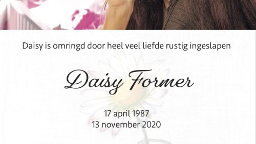 Rouwadvertentie-Daisy-Former