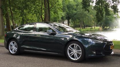 Tesla-gestolen-model-S-groen