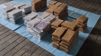 Transport-met-120-kilogram-cocaine-onderschept-in-Weert Foto: Politie Nederland