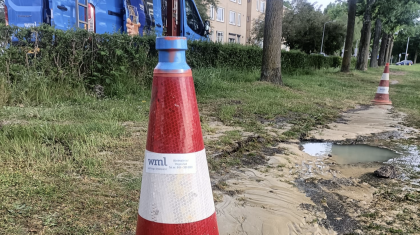 Waterleiding-gesprongen-Thornstraat-Weert-JNohn-Linders Waterleiding-gesprongen-Thornstraat-Weert-JNohn-Linders