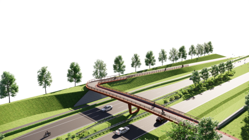 oversteek-voor-fietsers-en-voetgangers-Laarveld